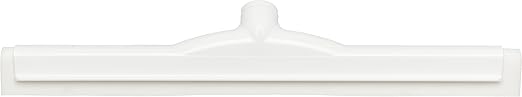 SPARTA 4156702 Plastic Floor Squeegee, Shower Squeegee With Double Foam For Window, Glass, Shower Door, Floor, Windshield, 18 Inches, White, (Pack of 6)