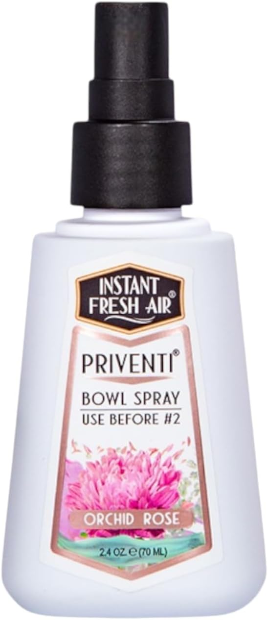 3-Pack - Priventi Bundle – Her/His/Everyone: Orchid Rose + Urban Rebel + Dolce Bliss, 2.4 oz Each | Instant Odor Eliminator | Bathroom Spray, Toilet Spray & Toilet Freshener for Home, Travel.