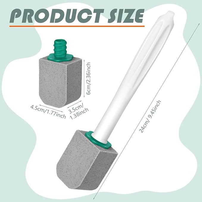 10 Pcs Pumice Stone Toilet Bowl Cleaner Toilet Pumice Stone with Long Handle Toilet Brush for Pool Bathtubs Kitchen Sink