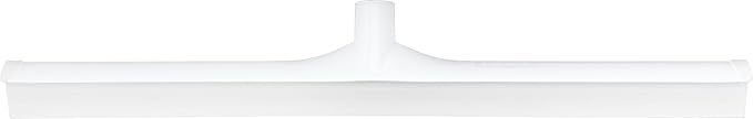 SPARTA 24" Floor Squeegee Replacement Head, Seamless Rubber with Rust-Free Plastic Frame for HACCP Compliance, Heavy-Duty Industrial Use, Thermoplastic Rubber, 24 Inches, White (Pack of 6)