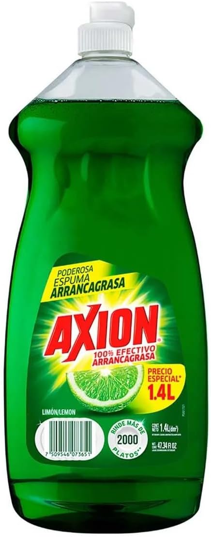 Axion Dish Soap, Dishwashing Liquid Dish Soap, Dish Detergent liquid, 1.1 L (Lemon)