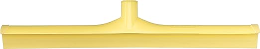 SPARTA 20" Floor Squeegee Replacement Head, Seamless Rubber with Rust-Free Plastic Frame for HACCP Compliance, Heavy-Duty Industrial Use, Thermoplastic Rubber, 19.75 Inches, Yellow (Pack of 6)