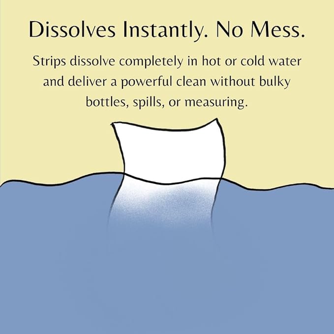 Travel Set | Chamomile Laundry Detergent Sheets (12 Loads) | 6 Packs of 2 Sheets | Liquidless Laundry Detergent | Nantucket Footprint