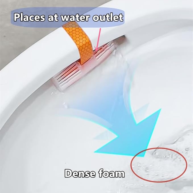 5pcs/set Toilet Bowl Scent Stick, Natural Fresh Aroma Toilet Bowl Cleaner, Dense Foam, Toilet Fragrance Stick Placed at Outlet, 5 Pack/set Last for 2 Month, Automatic Toilet Bowl Cleaner