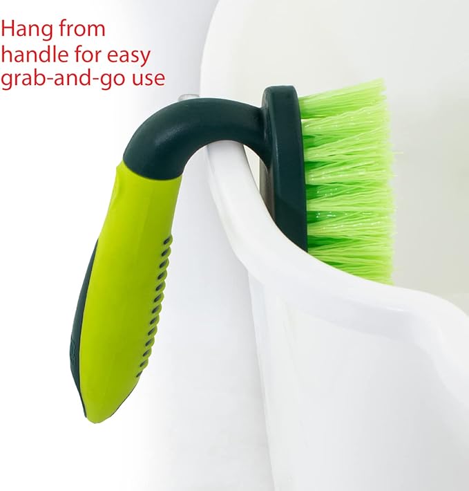 Pine-Sol Heavy Duty Scrub Brush – Comfort Grip | Iron Handle Design | All-Purpose Scrubber for Cleaning Kitchen, Bathroom, Sinks, Tubs, Floors