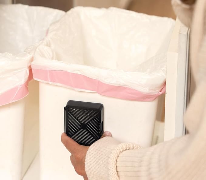 Fresh Wave Odor Removing Fresh Pod | 2 Refillable Fresh Pods & 2 Fresh Wave Packs | Safer Odor Relief | Natural Plant-Based Odor Eliminator for Small Spaces | Garbage Cans, Closets & Lockers