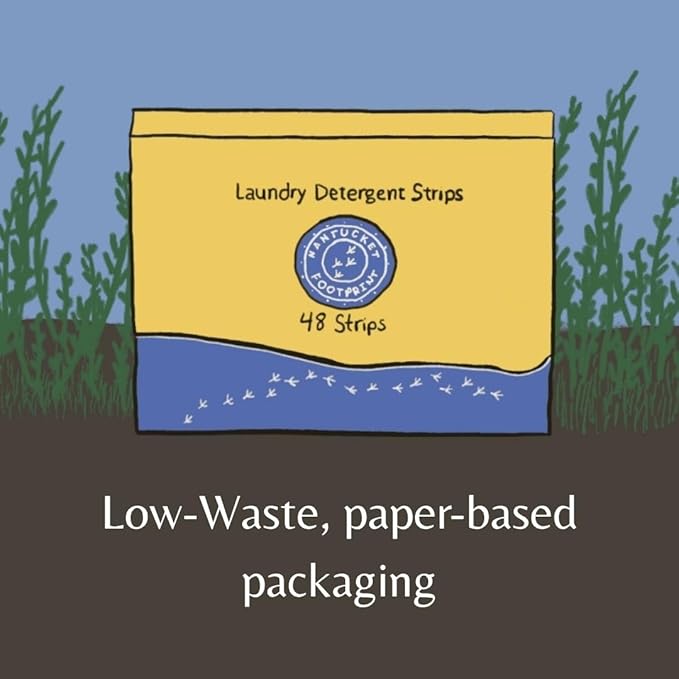 Laundry Detergent Strips | Chamomile | Low Waste Laundry Detergent Sheets | 48 Loads