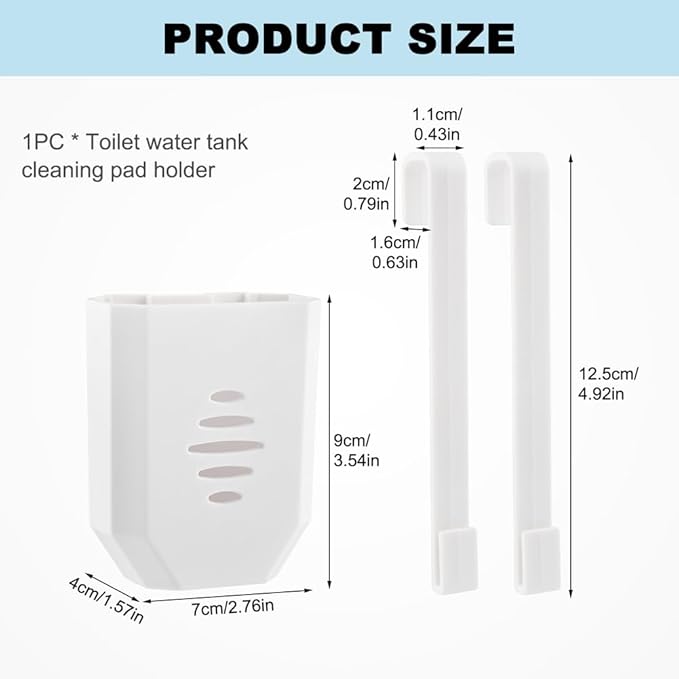 Toilet Tank Cleaning Tablet Holder,Hanging Bowl Cleaning Tablest Bracket,Keeping Tablets from Blocking Hole in Tank,Easy to Install,Fits Most Standard Toilet Tablets Tanks(1pc)