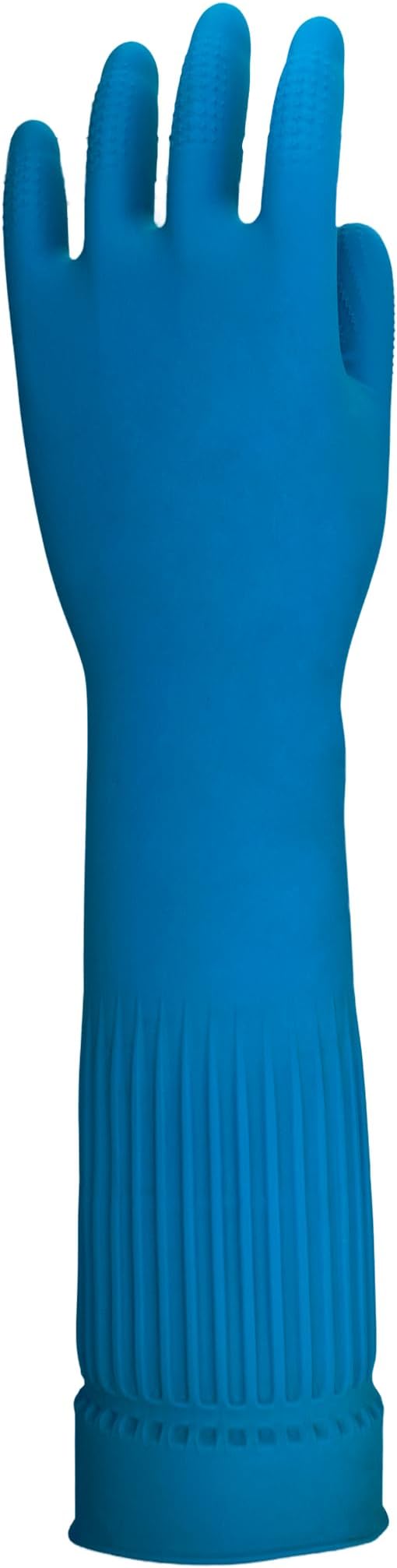 ETERNA Gloves Extra Long, Gloves for Laundry, Kitchen and Household Cleaning, Brush Effect on Fingers, Longer Lenght with Expandable Sleeve, Size M, 3.63 Oz