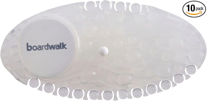 Boardwalk Curve Air Freshener, Mango, Solid, Clear, 10/Box