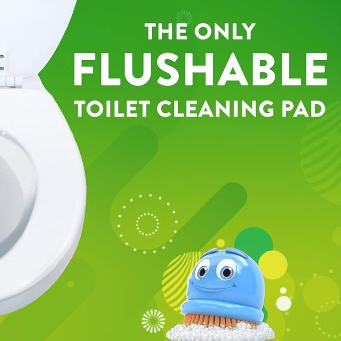 Scrubbing Bubbles Fresh Brush Flushables Refill, Toilet and Toilet Bowl Cleaner, Eliminates Odors and Limescale, Floral Fusion Scent, 10 Count (Pack of 1)