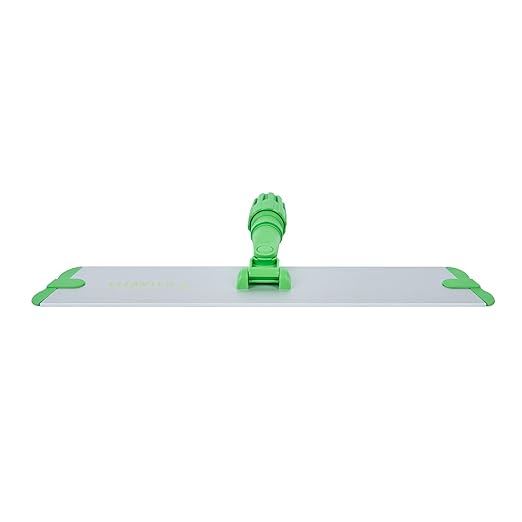 Restaurantware-Clean Tek Professional 17.7 Inch Flat Mop Plate Frame, 1 Quick Connect Mop Frame for Wet Or Dry Pads - Pads Sold Separately, Durable, Green Aluminum Cleaning Pad Base