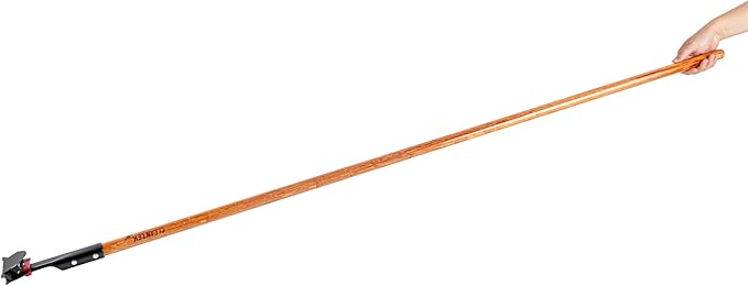 Restaurantware-HANDLE ONLY: Clean Tek Professional 63.98 Inch Dry Mop Handle, 1 Durable Mop Stick - Head And Frame Sold Separately, Ergonomic Grip, Wood, For Home Use
