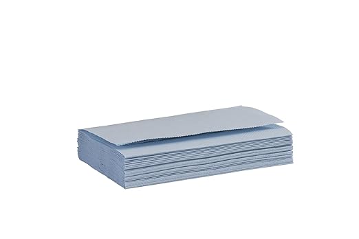 Tork Folded Windshield Paper Towel Blue H22, Extra Absorbent, 16 x 140 Towels, 192122