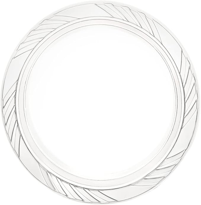 Munfix 200 Clear Plastic Plates Set - 6 Inch Disposable Dessert Plates, Bulk Pack for Party BBQ, Picnic, Parties, Travel and Events, Microwavable Recyclable