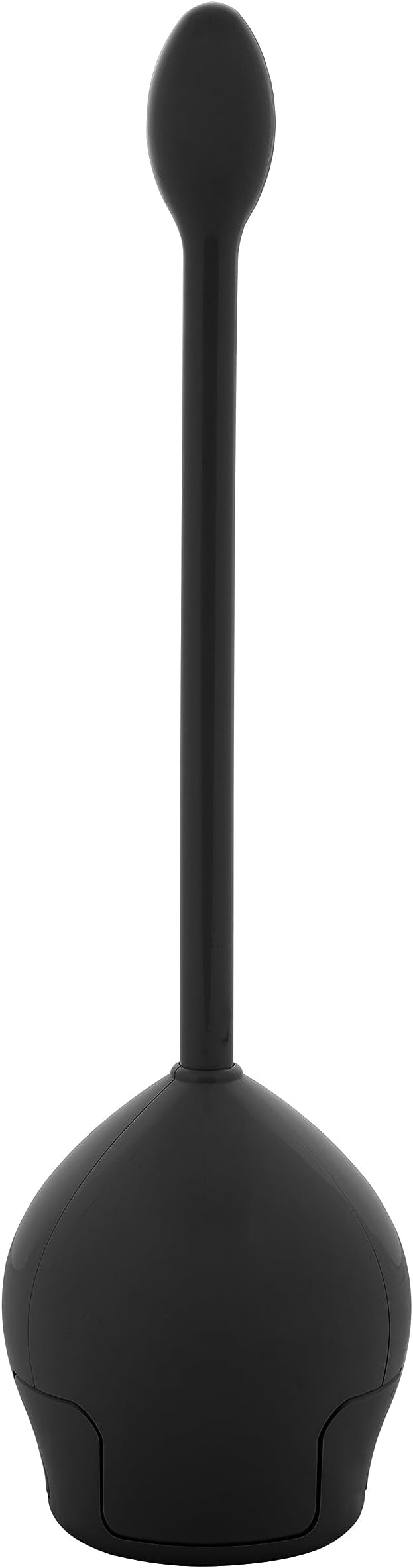 Bath Bliss Tulip Toilet Bowl Brush | Self Closing and Opening | Durable 360 Bristle | Bathroom Cleaning | Black