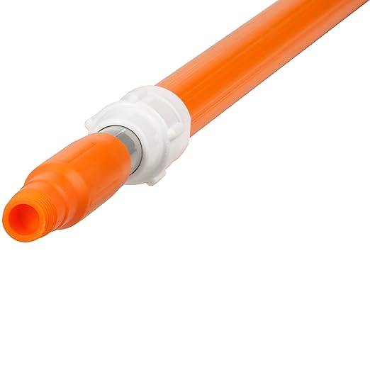 Vikan 29597 59" Aluminum Handle with Threaded Tip, 63/64" Diameter, Orange