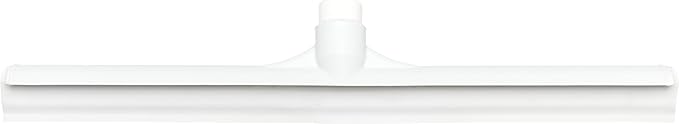 SPARTA 20" Floor Squeegee Replacement Head, Seamless Rubber with Rust-Free Plastic Frame for HACCP Compliance, Heavy-Duty Industrial Use, Thermoplastic Rubber, 19.75 Inches, White (Pack of 6)