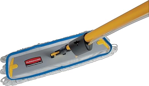 Rubbermaid Commercial Products 6" Flow Finish Pad, Blue, for Janitorial/Professional Cleaners and Heavy-Duty industrial Cleaning/Finishing on Hard-Wood/Tile/Vinyl/Other Floor Sufaces
