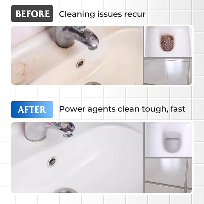 Bathroom Descaler Foam Cleaner, 2025 Upgrade Multipurpose Stubborn Stains Cleaner for Shower Room Glass Sink Toilet 100ml (2)