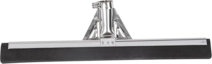 Restaurantware-RW Clean 17.7 Inch Floor Squeegee, 1 Heavy-Duty Squeegee Head Replacement - Handle Sold Separately, Medium, Stainless Steel Garage, Foam Blade, For All Types Of Floors