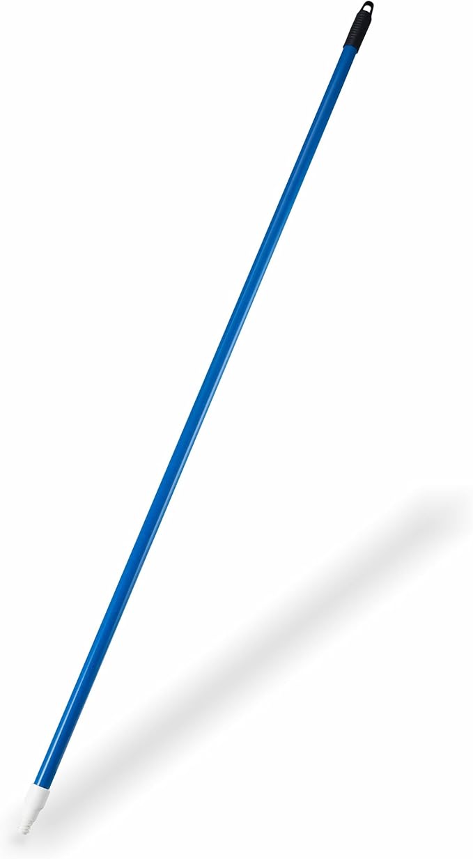 SPARTA 4022714 Fiberglass Broom Handle, Mop Handle, Replacement Handle With Acme Threaded Tip For Commercial Cleaning, 60 Inches, Blue