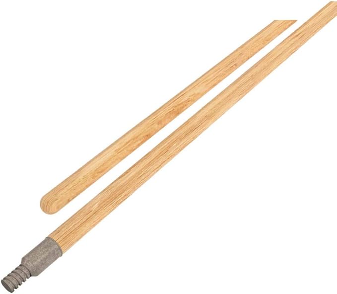 Bon 12-342 5-Feet by 15/16-Inch Diameter Hardwood Broom Handle with Cast Metal Threaded Tip