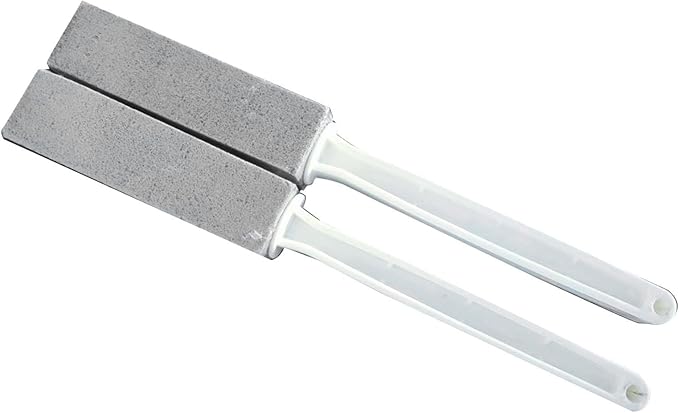 Tnfeeon Natural Stone Toilet Cleaner, Odorless Gray Pumice Brush, Sturdy Grip Tool for Effective Removal in Bathroom and Kitchen