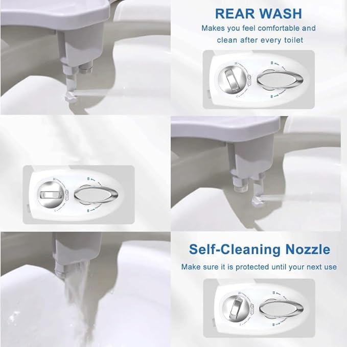 Easy to Install Smart Unplugged Body Cleaner Cold and Hot Water Nozzle Toilet Cover
