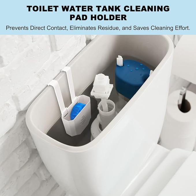 Toilet Tank Cleaning Tablet Holder,Hanging Bowl Cleaning Tablest Bracket,Keeping Tablets from Blocking Hole in Tank,Easy to Install,Fits Most Standard Toilet Tablets Tanks(2pcs)