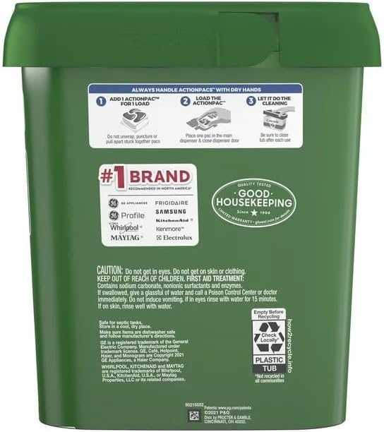 Cascade Complete Actionpacs Dishwasher Detergent, Lemon Scent, 63 Count