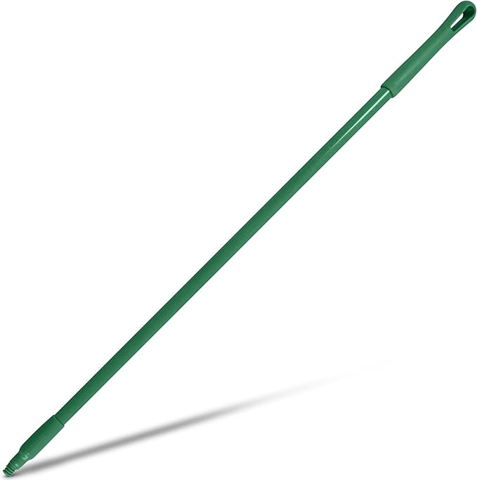 SPARTA 41225EC09 Fiberglass Broom Handle, Mop Handle, Replacement Handle With Acme Threaded Tip For Commercial Cleaning, 48 Inches, Green, (Pack of 12)