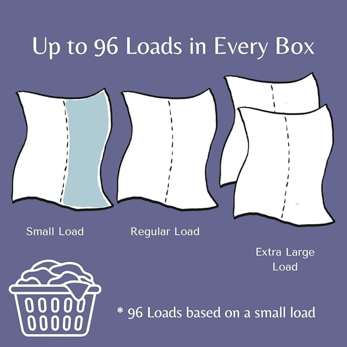 Laundry Detergent Strips | Chamomile | Low Waste Laundry Detergent Sheets | 48 Loads
