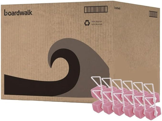 Boardwalk B04BX Toilet Bowl Blocks, Cherry, Solid, 4oz, 12/Box