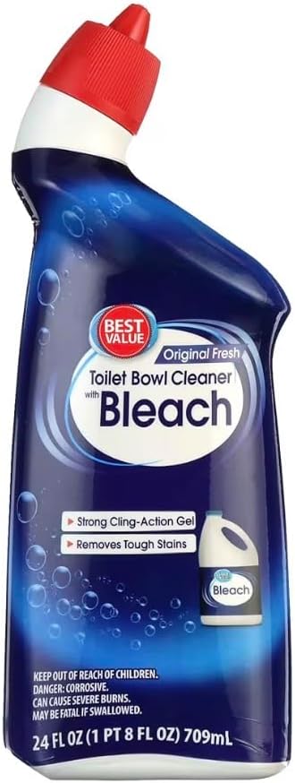 Toilet Bowl Cleaner Fresh Scent 24 Fl Oz Powerful Stain Remover Deep Clean Formula Limescale Rust Eliminator Deodorizing Bathroom Cleaner Septic Safe Toilet Cleaner