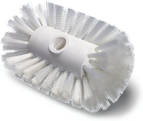 SPARTA Spectrum 7.5" Tank and Kettle Brush Head with Flared Nylon Bristles, 5.5" Diameter, 3/4-5 ACME Compatible, Commercial Cleaning Head Only, 7.5 Inches, White