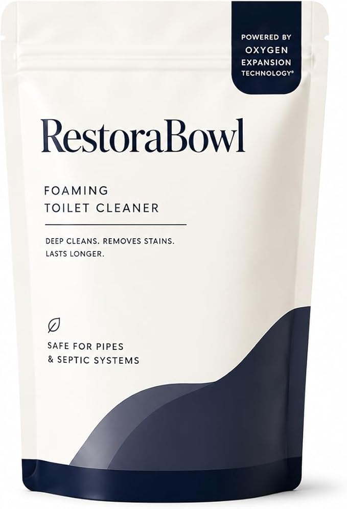 RestoraBowl Foaming Toilet Cleaner, Multi Surface Foam Cleaner for Toilet Bowl and Bathroom Cleaning, Fresh Scent Daily Cleaning Formula