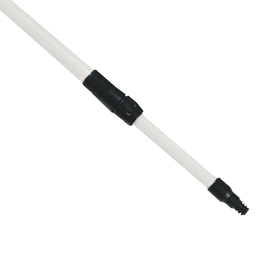 SPARTA 4102002 Spectrum Fiberglass Broom Handle, Mop Handle, Replacement Handle With Acme Threaded Tip For Commercial Cleaning, 4.5 To 8 Feet, White