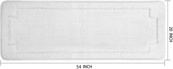 Bath Rugs Bathroom Mat Soft Absorbent Plush Shaggy Soft Floor Non Slip Shower Bath Tub Machine Washable
