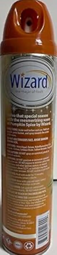 Wizard The Magic of Fresh | Odor Neutralizer & Air Freshener - 10 Oz. Pumpkin spice (Pack of 6) (Packaging May Vary)
