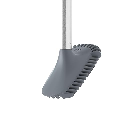 Umbra Flex Adhesive Toilet Brush with Holder for Bathroom, White