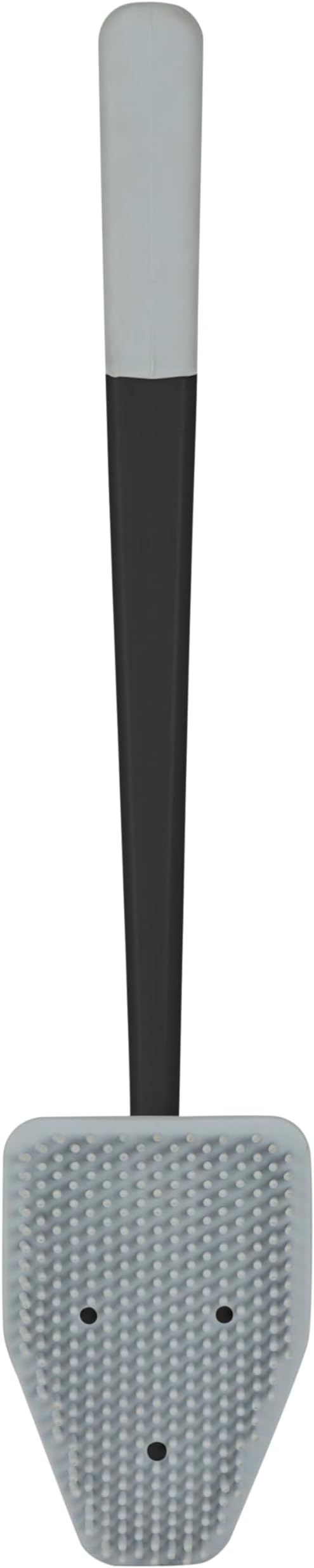 Bath Bliss Toilet Brush | Contoured Design | Flat Brush | Bathroom Cleaning | Discreet Storage Base | Bathroom Cleaning | Black