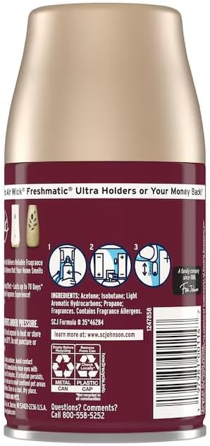 Glade Automatic Spray Refill, Pomegranate & Currant, Limited Edition Air Freshener Refill Can, 6.2 oz