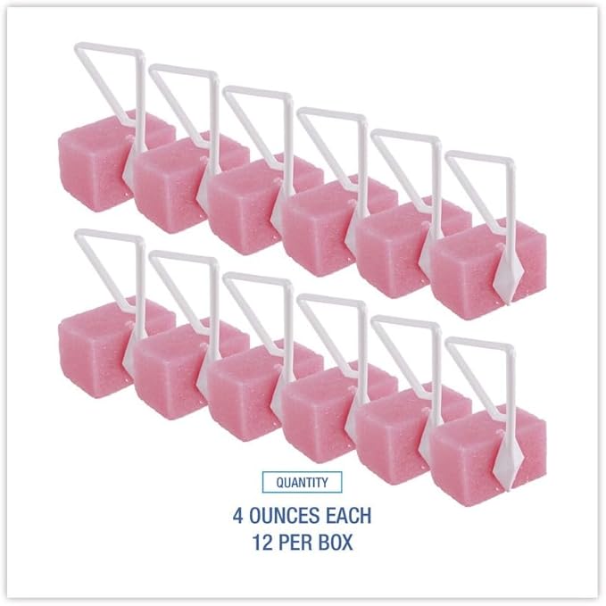 Boardwalk B04BX Toilet Bowl Blocks, Cherry, Solid, 4oz, 12/Box