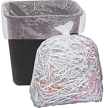 8 Gallon Trash Bags – 150 Small To Medium Garbage Bags | 24" x 24" Clear Waste Basket Trash Bags | Commercial Bulk Plastic Bathroom Trash Can Liners | Office Shredder Bags