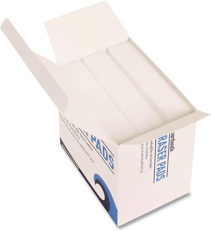 Boardwalk Eraser Cleaning Pads, 36-Pack, 2.5" x 4.5", 1" Thick, White, Chemical-Free, Quick & Easy Cleaning