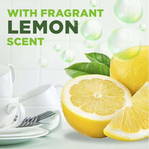 Dishwasher Detergent Gel, Lemon Scent, 75 oz, Powerful Grease-Cutting Formula, Spot-Free Shine, for Automatic Dishwashers