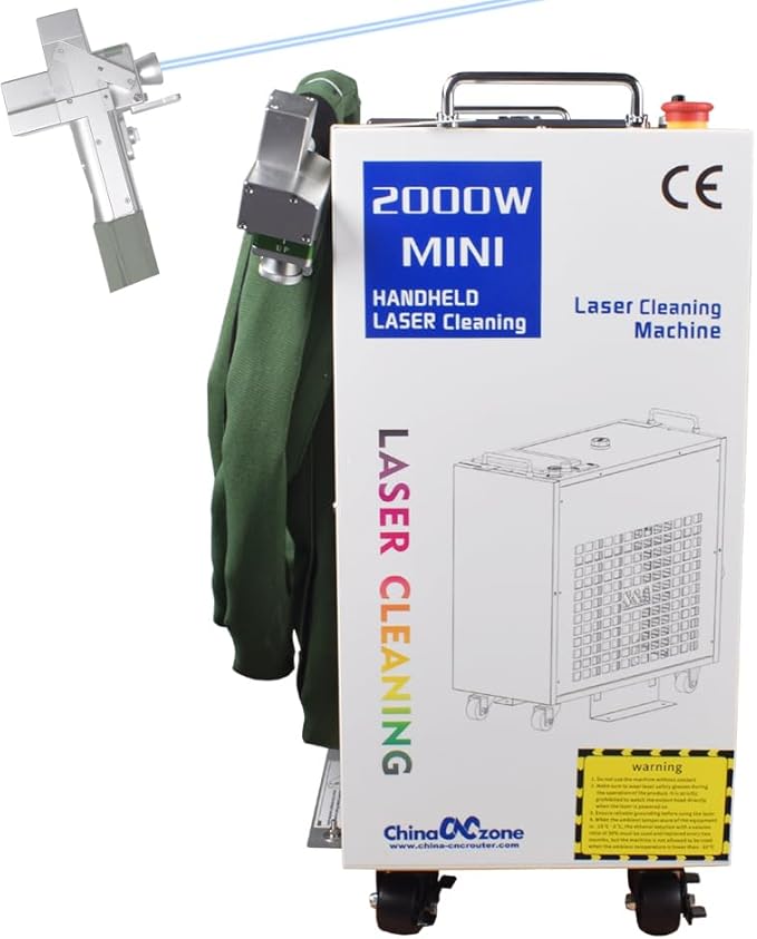 US Stock Laser Cleaning Machine 1500W/2000W Single Pendulum Rust Removal Cleaning Oil Paint for Metal Cleaning Width 300MM Rust Removing Machine Laser Cleaner Machine 220V(2000W)