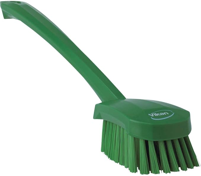 Vikan 41862 Brush,Washing,Stiff,15.75",PP/PBT,Green
