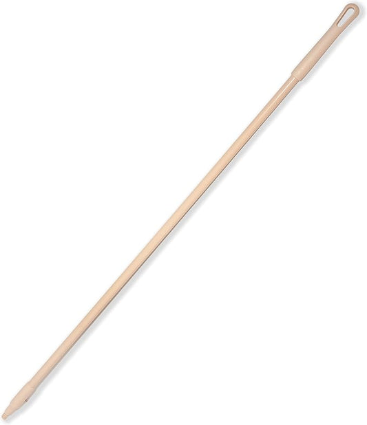 SPARTA Fiberglass Broomstick Replacement Broom Handle with Acme Threaded Tip for Industrial Cleaning Tools, Fiberglass, 60 Inches, Tan
